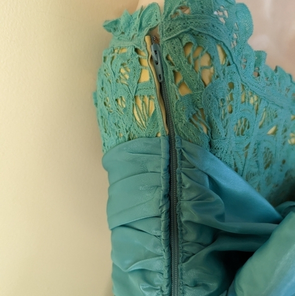 Betsey JOHNSON Battenburg lace strapless dress 6 small - Picture 6 of 15